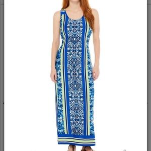 Harlow & Rose Medallion Striped Maxi Dress